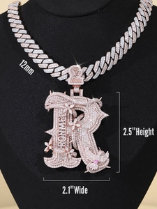 VVS moissanite diamond Gold plated 925 sterling sliver GRA certificate Custom pendant Pass diamond tester Iced out Unisex Gift - Product Image 2