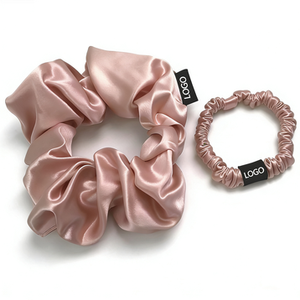 Wholesale <strong>2026</strong> Customized 100% Silk Scrunchie Hairbands Elastic Mulberry Silk Bands - Product Image 1