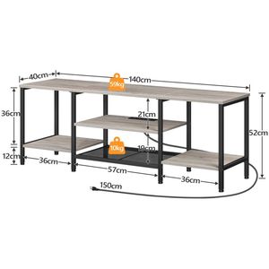 Mesa de consola de TV de <span class=keywords><strong>estilo</strong></span> <span class=keywords><strong>industrial</strong></span> al por mayor centro de entretenimiento de medios soportes de televisión de TV diseños para TV de 50/55/60/65 pulgadas - Product Image 6