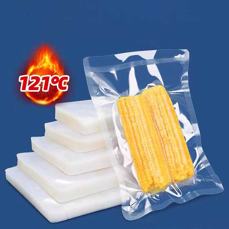 Food Vacuum Pouches Heat Seal Transparent Plastics Nylon Vacuum Bags for Meat Seafood and Nuts