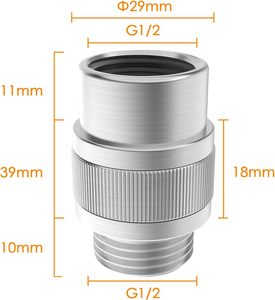 G1/2 ''ручной распылитель для биде, с одной ручкой, латунный запорный клапан с мягкой матовой отделкой из никеля - Product Image 2