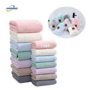 Serviette de bain en microfibre velours avec logo personnalisé, <span class=keywords><strong>style</strong></span> uni de luxe pour un usage domestique, pour enfants - Serviette de spa pour les mains et le visage pour hôtel et spa - Product Image 1