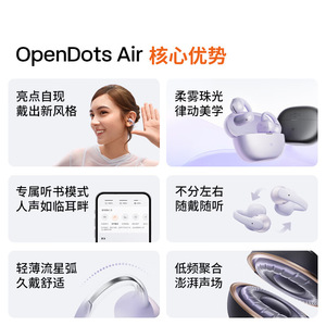 Shy OpenDots Air Wireless Earbuds Ear Hook Style IPX4 Waterproof Type C Charging Black E310 Sports Headphones - Product Image 2