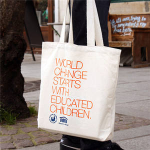 AI-MICHカスタムロゴファッションデザイン大容量ブルーコットンキャンバストートバッグ布用ロゴ入り - Product Image 2