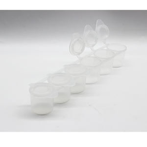 Contenedor de Plástico Transparente para Pintar, 6 Tiras de Pintura Vacía, 25ml, 4cm de Altura, Ideal para Papel de Lona, Festival de Arte Escolar - Product Image 1