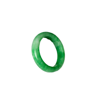 خواتم حجر اليشم الأخضر الطبيعي بالجملة على الطراز الصيني لعام <span class=keywords><strong>2026</strong></span>، خواتم حجر طبيعي رخيصة من اليشم البورمي للنساء - Product Image 1