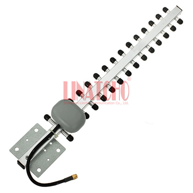 2.4GHz Outdoor Directional 15 Elements 15dB WIFI Yagi Antenna with -male Connector and RG58 Cable for Point to Point