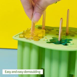 Ensemble de 6 moules à glaces réutilisables en silicone, compatibles lave-vaisselle, pour faire des glaces maison - Product Image 3