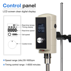 Mới đến phòng thí nghiệm LCD hiển thị kỹ thuật số khuấy nhũ hóa thiết bị tốc độ cao điều khiển thời gian thực phẩm mỹ phẩm phòng thí nghiệm sử dụng - Product Image 3