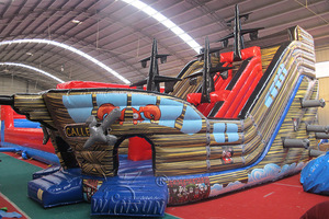 Toboggan gonflable WINSUN <span class=keywords><strong>Pirate</strong></span> Ship, toboggan gonflable commercial pour parc avec piscine à vendre /sports /<span class=keywords><strong>jeux</strong></span> coloré - Product Image 2
