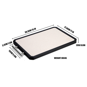 Tabla de Cortar Carne de Doble Cara de Acero Inoxidable para Uso en la <span class=keywords><strong>Cocina</strong></span>, Libre de BPA, Duradera, 41x27x2cm - Product Image 2