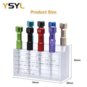 Attrezzatura chirurgica dentale laboratorio odontoiatrico in alluminio piccoli denti impianto precisione cacciavite Set <span class=keywords><strong>Kit</strong></span> con 8 tipi di numero di modello - Product Image 3