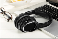 Casque sans fil amplifié INDA YH998 pour personnes âgées, écouteurs pour regarder la télévision, chargeur en cuir et métal pour téléphone portable, voyage