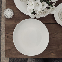 Impression personnalisée de décalcomanies sur vaisselle en céramique, assiettes rondes en porcelaine de 12 pouces pour la vente en gros et les entreprises