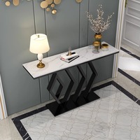 Ensemble table console et miroir pour salon, ensemble table console et miroir, miroir et table console