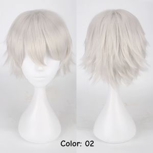 Nuova Parrucca Sintetica Corta per Cosplay 60CM Multicolore Voluminosa e Soffice Ispirata a Mantide-Lupo e Volpe, Capelli Stratificati per Feste Anime - Product Image 3