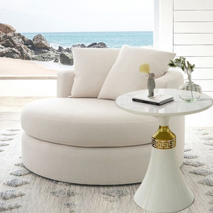 Sillón Individual Moderno en Forma de Huevo de Moontree Furniture, Sillón Giratorio para Sala de Estar, Hotel, Hogar, Villa - Product Image 2