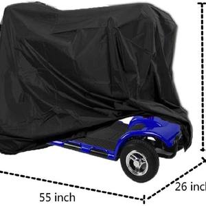 Funda negra impermeable para patinete eléctrico, 140x66x91cm, poliéster, protección Uv a prueba de polvo para almacenamiento al aire libre - Product Image 1