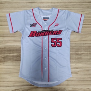 100% poliéster béisbol Jersey sublimación impresión personalizada béisbol Jerseys uniforme de béisbol para el equipo - Product Image 5