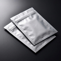 Bolsa Mylar a Prueba de Olores, Reutilizable, con Cierre Hermético, Bolsa de Aluminio con Cierre Ziplock, Sellado de 3 Lados, Bolsa Plana Pequeña de Plástico para Hierbas, Polvo, Té