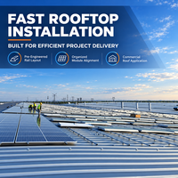 Support de montage solaire en aluminium anodisé durable et réglable pour panneaux photovoltaïques, système métallique résistant à la corrosion, vente en gros