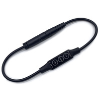 Câble de commande de variateur en ligne DC mâle-femelle 5,5x2,1 mm noir, cordon d'alimentation DC 5V 12V 24V, longueur personnalisée