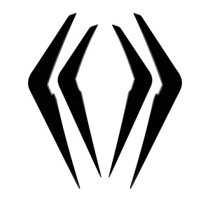 Bmw X5 G05 Lci M Sport Front Bumper Air Vent Decals Piano Black Carbon Fiber Texture Adhesive Exterior Modification - Product Image 3