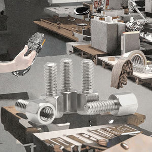 Entretoise en zinc poli 100 % inspectée, durable, avec rivet et clip en zinc plaqué, taille personnalisable - Product Image 3