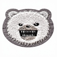 Patchs brodés en tissu pour vêtements, manteaux, sweats à capuche et accessoires, motif ours 3D mignon de dessin animé, broderie informatique