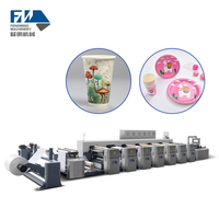 Machine d'impression flexographique, imprimantes flexo, presse d'impression pour sacs en papier et gobelets, 4, 6, 8 couleurs, machines flexo pour plastique