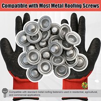 Galvanized Steel Roofing Fasteners Metal Roof Screw Caps for Cover Roof Screws in Container House Stainless Steel Is Available