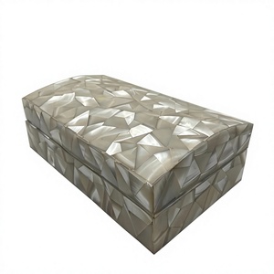 Luxury Mosaic Mother of Pearl Jewelry Organizer Handmade Decorative Storage <b>Box</b> for Jewelry, <b>Trinkets</b>, Keepsakes & Accessories - Product Image 1