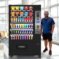 Nouvelle tendance : Distributeur automatique réfrigéré de snacks, aliments et boissons (boissons en canettes et en bouteilles) avec vérification de l'âge