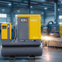 Compresseur d'air à vis tout-en-un PM VSD Top5 25 CV 18,5 kW 16 bars avec sécheur d'air 300L/500L/600L refroidi par air 15 bars pour découpe laser