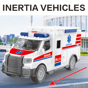 Vente en gros - Jouet <span class=keywords><strong>ambulance</strong></span> miniature à l'échelle 1:20 - Kit docteur - Nouveau modèle réaliste - Mini voiture de ville avec portes qui s'ouvrent, lumière et musique - Product Image 4