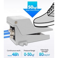 Vente directe d'usine 4F210-08 clapet de pied pneumatique 2 positions vanne d'air 4 voies vanne d'inversion 320 cylindre interrupteur à pédale nouveau