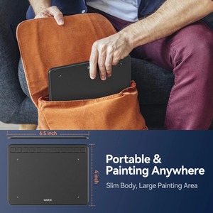Tablette graphique UGEE S640, tablette de <span class=keywords><strong>dessin</strong></span> de 6 pouces, tablette numérique avec stylet, planche à <span class=keywords><strong>dessin</strong></span>, stylet 8192 pour Android, Windows, <span class=keywords><strong>Mac</strong></span>, ordinateur portable - Product Image 2