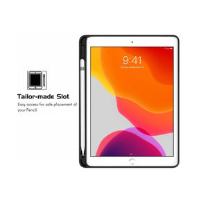 Kpymoko — étui pour clavier mince en cuir PU, 10.2 pouces, avec porte-crayon, sans fil détachable, pour <span class=keywords><strong>iPad</strong></span>, 2020/2019 - Product Image 3