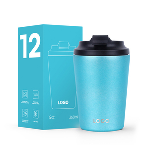 8oz 12oz 18/8 Stainless Steel Double Wall Leak-Proof Lid Insulated Travel Tumbler Mug 6-12 Hours Thermal Insulation Recyclable - Product Image 1