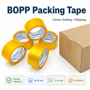 เทปกาวใส BOPP ขนาดสั่งทำพิเศษ สำหรับงานหนัก ยึดติดแน่น สำหรับปิดผนึกกล่อง - Product Image 1