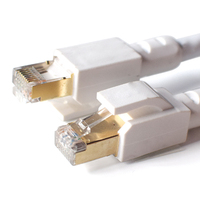 Cable de Red Cat 7 de Calidad Garantizada, UTP, Negro, PVC, Cobre Libre de Oxígeno, Cable de Conexión Ethernet para Router Doméstico y PC, Enlace de Alta Velocidad