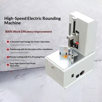 Cortadora Eléctrica de Esquinas Redondeadas de Alta Velocidad, Máquina Multifunción para Biselado, Cuchilla de Reemplazo Rápido para Cortar Tarjetas de PVC, Álbumes y Etiquetas Colgantes