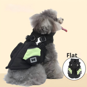 Küçük ve Orta Boy Köpekler İçin Fermuarlı Kışlık Polyester Sıcak Köpek Ceketi - Product Image 1
