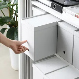 Shimoyama caixa de armazenamento, caixa de plástico para organizar artigos de papelaria e rodas para armário de escritório