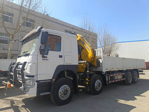 شاحنة هووو 6×4 عالية الأداء مع رافعة ذراع متمفصلة تلسكوبية 20 طن هيدروليكية ذات سطح مسطح لرفع البضائع الثقيلة - Product Image 2