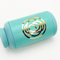 Autocollants métalliques en vinyle adhésif 3D gaufré, imperméables, avec logo de marque personnalisé, dorure or de luxe, pour bougies et artisanat