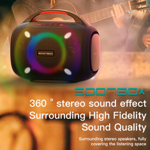Soonbox S6300 Microphone Professional Bass Speakers Wireless Portable Tws Speaker With Usb Tf Aux <strong>Karaoke</strong> <strong>Player</strong> - Product Image 2