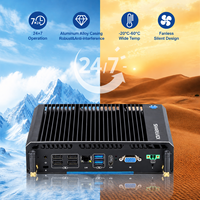 Mini PC industriel embarqué avec processeur N3710 Quad-core, HD VGA, double écran, 6 ports USB, 4 ports COM, système d'exploitation Windows/Linux pour KIOSK, vente au détail, POS