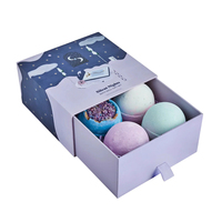 Carton de luxe personnalisé boîte-cadeau de bombe de bain avec logo pour emballage de bombe de bain