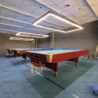 Günstiger Preis Massivholz Schiefer bett American 9 Ball Pool Billardtisch 9ft